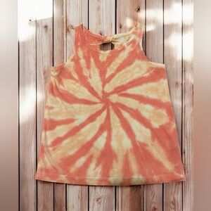 Cat & Jack Orange Tie-Dye Tank Top